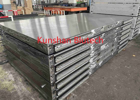cristal de exposición por encargo del metal de los 9x18ft para la prensa caliente del MDF HDF